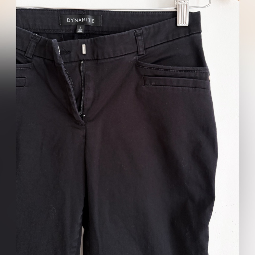 Dynamite Black Tailored Capri Pants - Size 2 - Picture 5 of 7